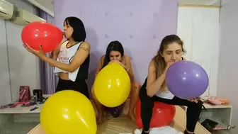 CELEBRATING WITH MY FRIENDS AT A BALLOON PARTY - BY MORENA ROSA, BIANCA GONZALES AND LINDSEY - NEW KC 2021 - CLIP 4 IN FULL HD
