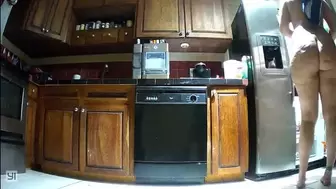 Farting in the kitchen