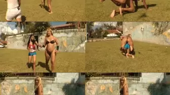 TRAINING MY PONEY IN 40Â° DEGREES OF SUN -- BY TOP BIG MILF CAROL GOMES ENORMOUS BUTT - CLIP 4