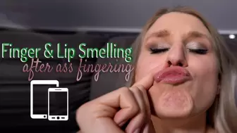 Upper lip smelling after ass fingering ( Mobile&Tablet version )