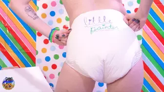 Finger Painting Using My Diaper and Feet