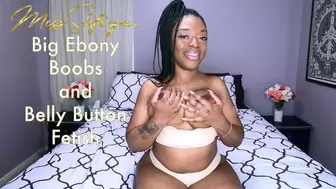 Big Ebony Boobs and Belly Button