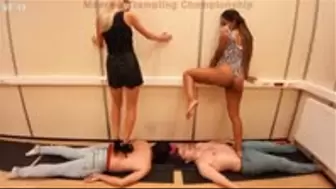 Moscow multitrampling training V (Part 2): African girls twerking on slaves