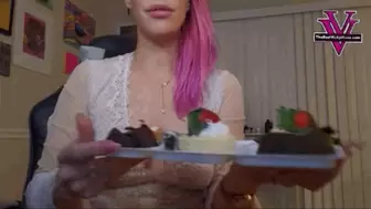Facestuffing chocolate covered strawberries- 1080p MP4