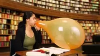 College Looner Girl gets Naughty in the Library