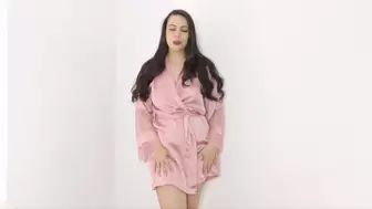 Softcore satin tease with Alicia