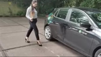 Debbie drives home after a long day wearing heels - Overview