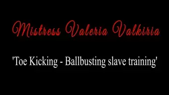 'Toe Kicking - Ballbusting slave training' by Mistress Valeria Valkiria - Smartphone version