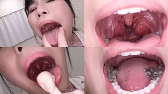 Kayo Iwasawa - Showing inside cute girl's mouth, chewing gummy candys, sucking fingers, licking and sucking human doll, and chewing dried sardines MOUT-97 - 1080p