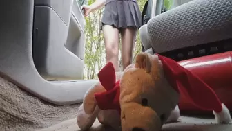 CANDID ACCIDENTAL Plushie trample in Sneakers and Pantyhose WMV