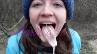 Brushing my teeth and my tongue fetish