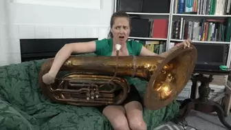 Star Examines Her Roommate's Tuba (MP4 - 720p)