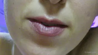 Lips, tongue and teeth fetish