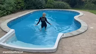 Fun next to a pool
