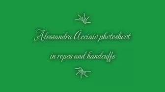 Alessandra Acciaio sexy photoshoot in ropes and handcuffs - PHOTOSHOOT