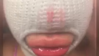 Dirty Mask Glass Kissing and Lip Worship