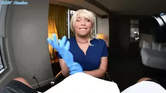 Nurse Blue needs your cum, her clinic is running low! - MOV