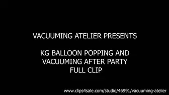 KG BALLOON POPPING AND VACUUMING AFTER PARTY 4k