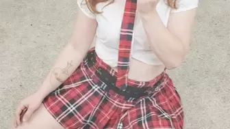 School Girl Alice Little Gives First Blowjob