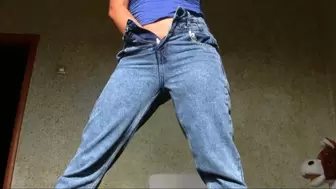 my new jeans and play with myself