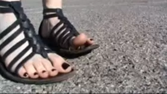 Ants crush by Christine in sandals