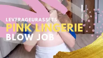 Pink Lingerie Sloppy Blow Job Redhead