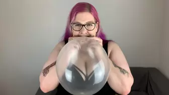 Blow to pop crystal clear balloons