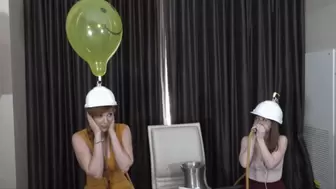 Alice and Lauren Compete in a Sex Trivia Game with Balloons (MP4 - 1080p)