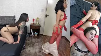 Red Fishnets R Perfect 2 Squeeze N Stun Clip 01 HD