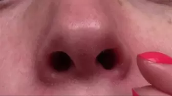 Cleaning nostrils HD mp4