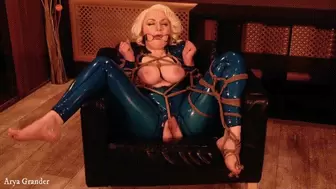 MILF Fantasy: Latex Bondage Masturbation Video with Moans