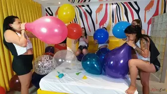 BIG BALLOON PARTY WITH 6 NAUGHTY LESBIANS - NEW KC 2021 - CLIP 2 IN FULL HD