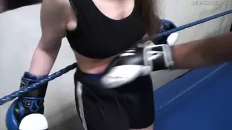MIXED BOXING 01 - REAL BELLY PUNCHING - feat Felicia vs Rusty