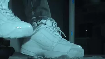 Scrunched and milked under Tanja's FILA Disruptors - Cam 3