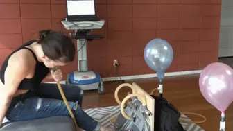Aries Compares Lung Versus Leg Power to Blow Up Balloons (MP4 - 1080p)