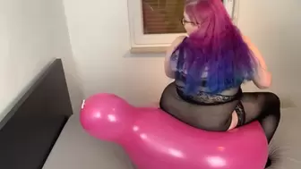 Custom: Riding 36'' balloon Non Pop - pink