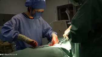 Japanese surgical gown fetish video(last half)
