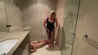 Golden Shower On Submissive's Dick