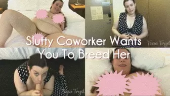 Slutty Coworker Wants You To Breed Her