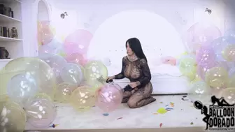 Megan pops 12 Inch Soap balloons Part 2 4K UHD Version