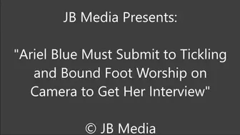 Ariel Blue Accepts Tickling and Foot Worship to Get the Interview - HD