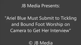 Ariel Blue Accepts Tickling and Foot Worship to Get the Interview - SD