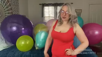 Mean GF Pops lots of Balloons