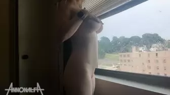 Rainy Day Window Masturbation