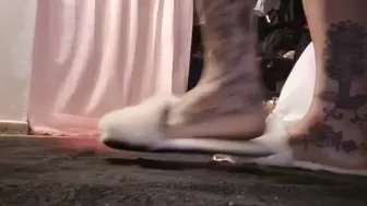 Step Mommy Foot Smother Slipper trample & SMELLING STINKY SWEATY Slippers and lets out a Sneeze Dirty Sweaty Feet Soles Smothering My Step Son i transformed into a ragdoll for not helping me clean mkv