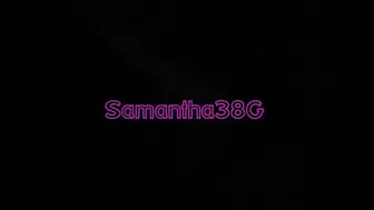 Samantha38g huge boobs in purple bra fetish