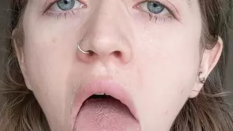 Long tongue, I'm begging for your cum!