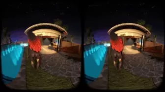 Private Pool Party with Tinies - Part 1 - (3D-180 VIRTUAL REALITY)