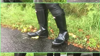Heavy rubber boots and innocent apples