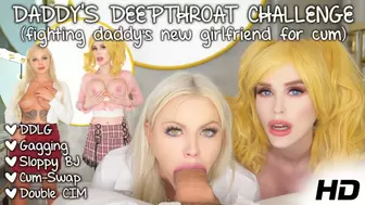 Step Daughter and GF Compete For Step Daddys Cum